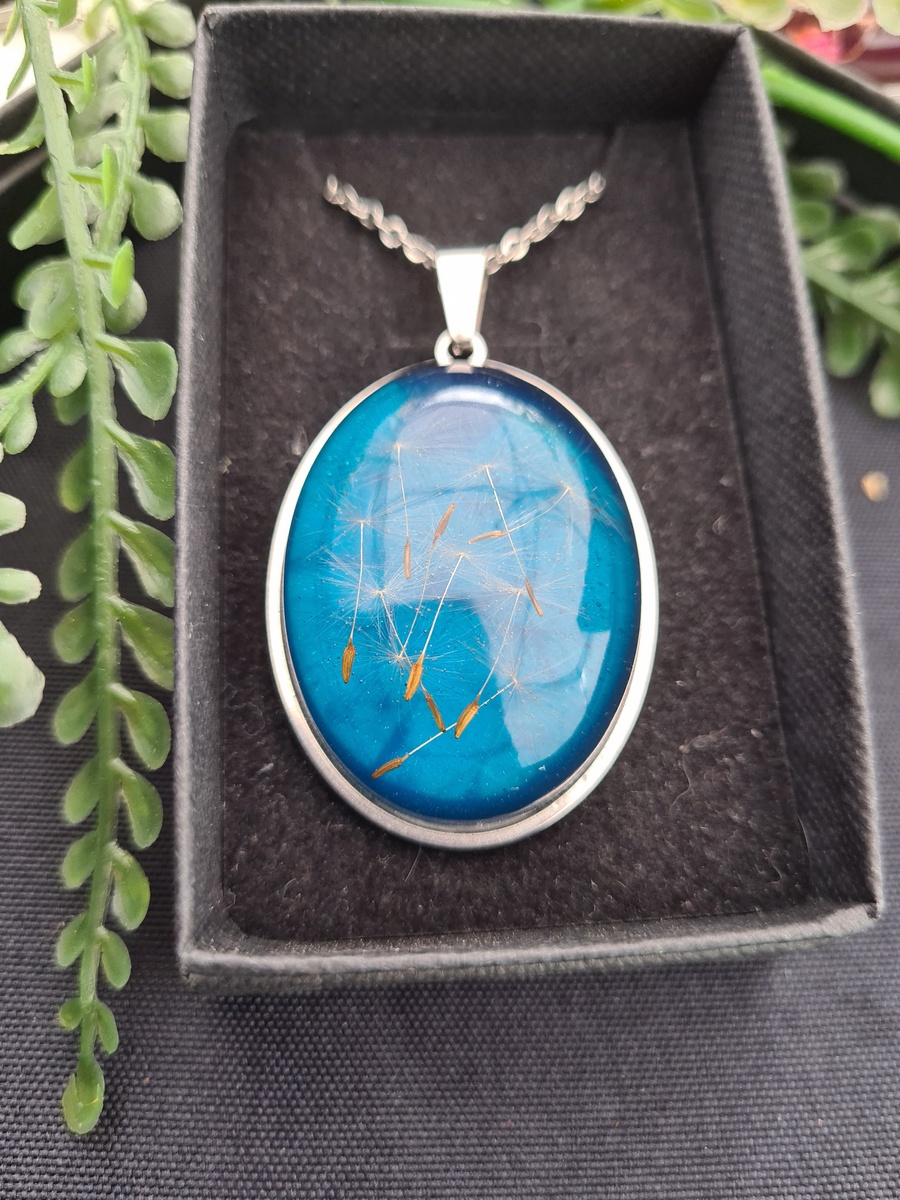 Zawieszka z żywicy z nasionami dmuchawca - obrazek 3